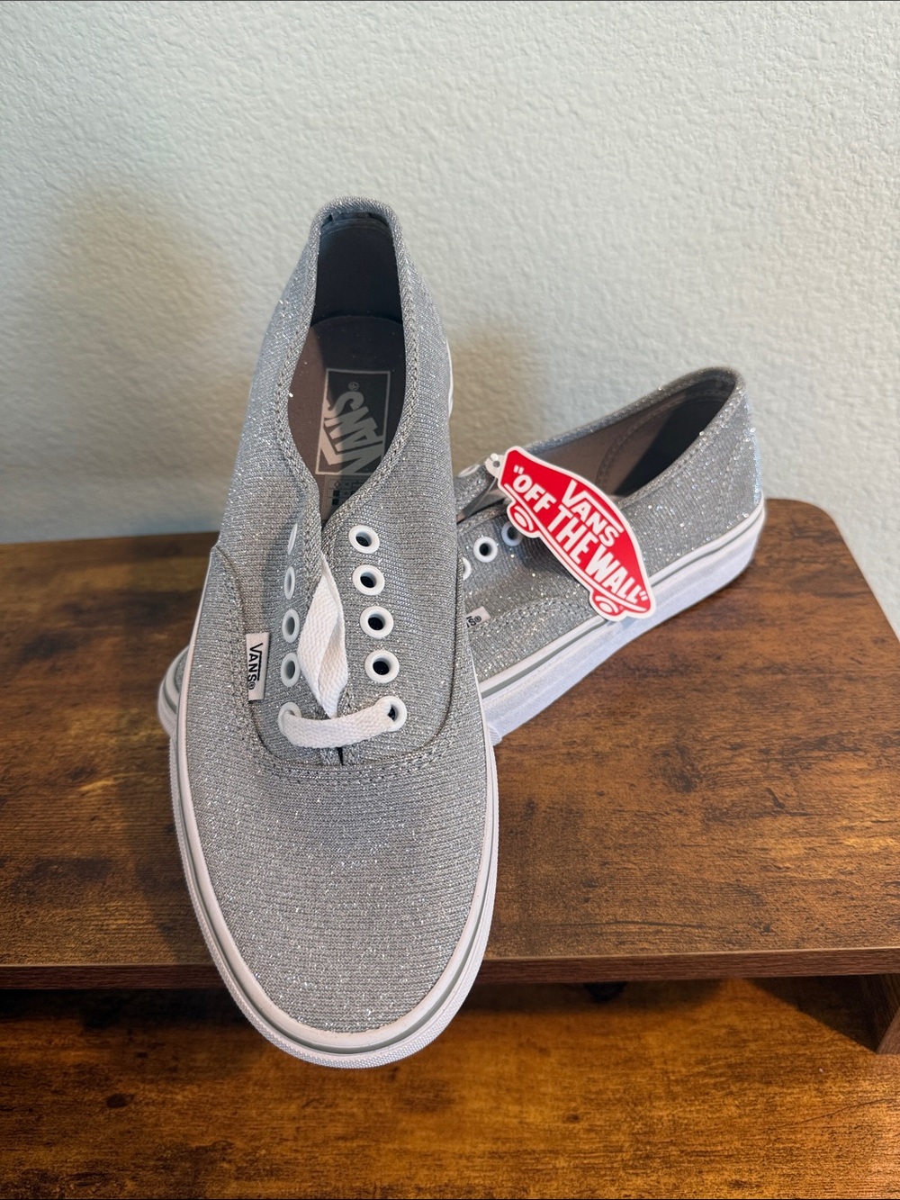 Vans Glitter Low Top Sneakers - Silver